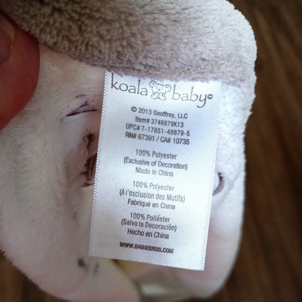 29 x 39 KOALA BABY Teddy Bear & Duck Plush Crib Baby Blanket Lovey
